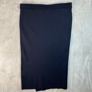 New York & Company Skirt Gabrielle Union Large Long Sweater Faux Wrap Office